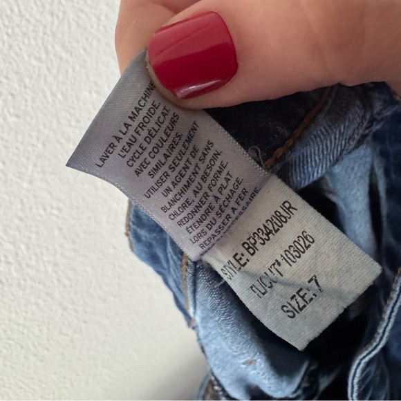 Retro Chic Sun & Shadow Flare Leg Bell Bottom Jeans Maya Wash Size 7 Boho Casual - Picture 8 of 12